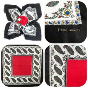FRANCO LAURENTI MADE IN ITALY SILK SCARF